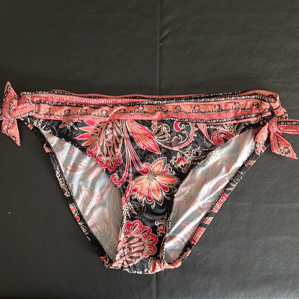 JETS by Jessika Allen Loop Side Band Coral Bliss Bikini Bottoms US Sz 6 - NWT!